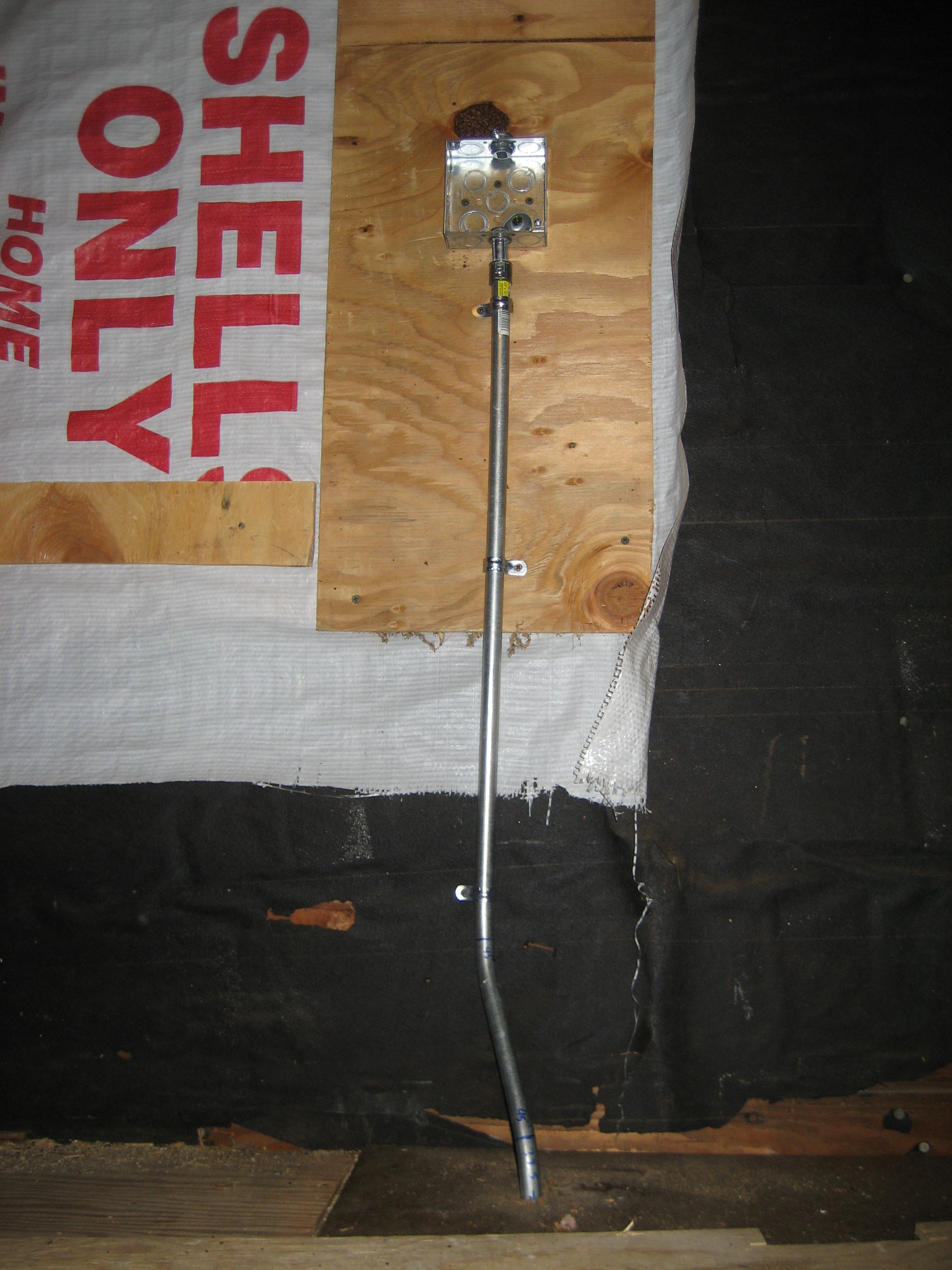 Sparky Charging - Phase I - EMT in garage attic
