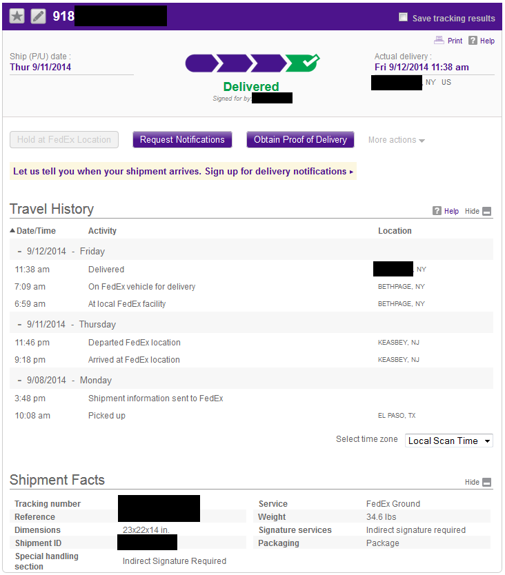 fed ex tracking packages