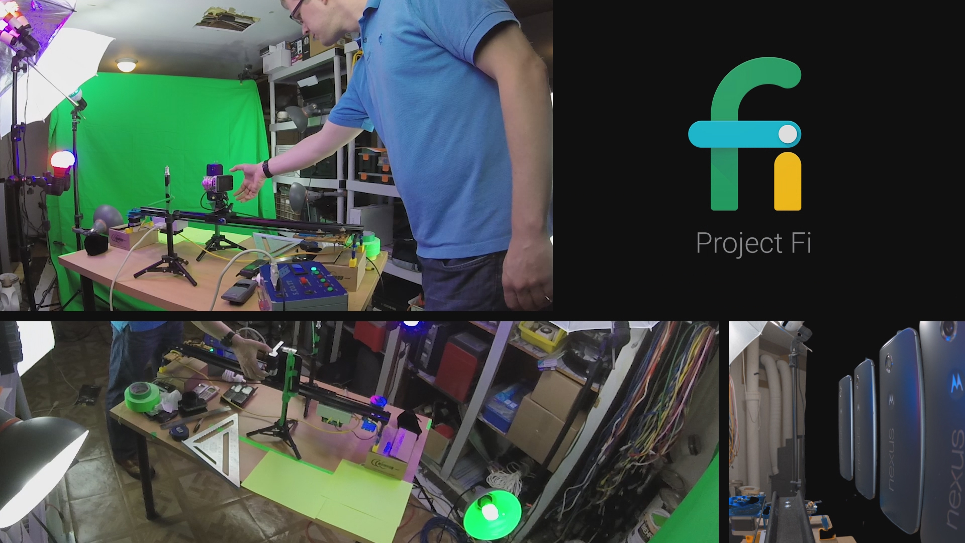 Making the Opening to the Project Fi Review Video ScottDotDot
