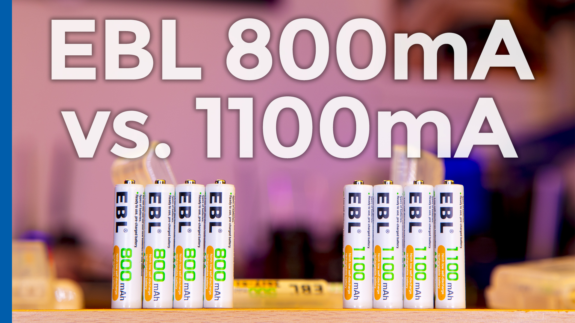 EBL AAA Battery Capacity Comparison - ScottDotDot