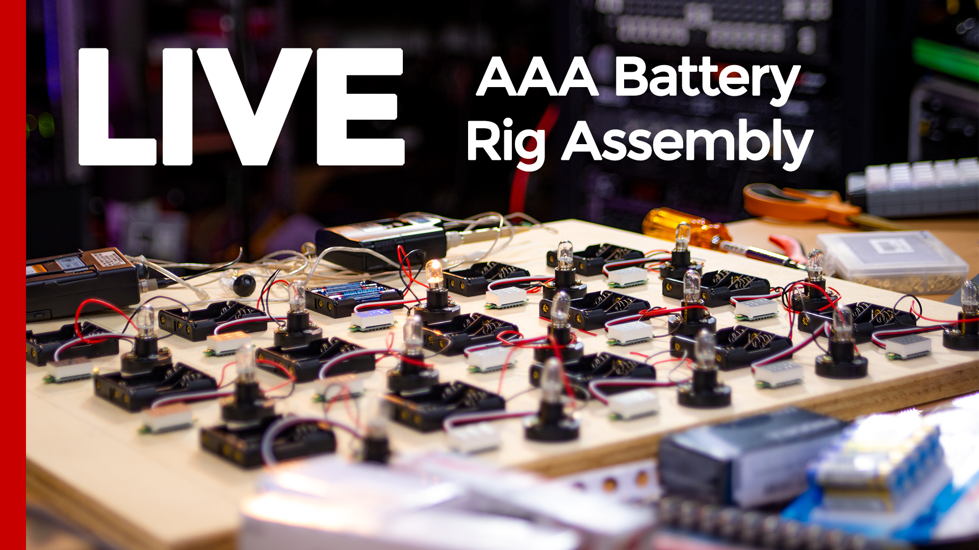 Test Rig Battery Building a Rig to Test AAA Batteries (Live) - ScottDotDot