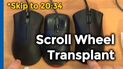 Razer Deathadder Left-Handed Edition Scroll Wheel Transplant